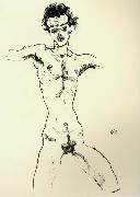 Egon Schiele, Nude Self Portrait
